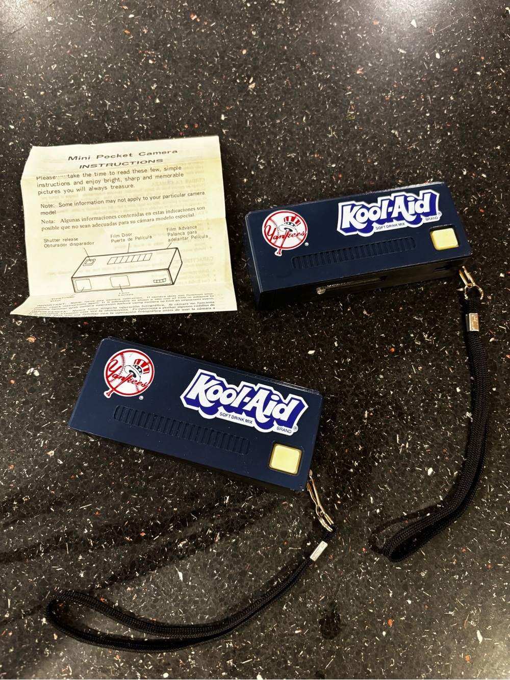 Vintage 1980s Yankee & Kool-Aid giveaway promotional Mini Pocket Camera
